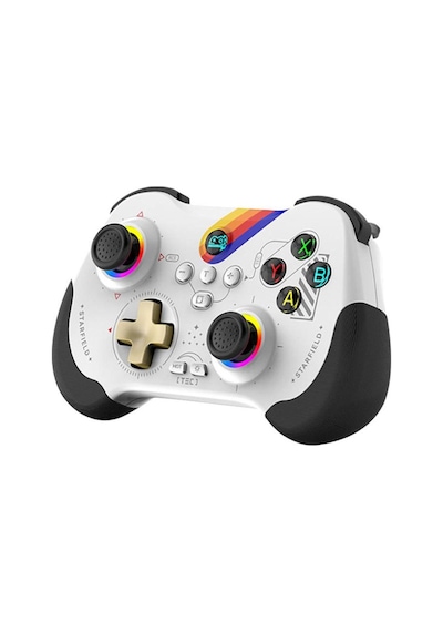 Z01 Pc/ps4/ps3/Apple Uyumlu iOS/switch/android Telefon Tv Tablet Titreşimli Rgb Bluetooth Joystick Gamepad Rainbow