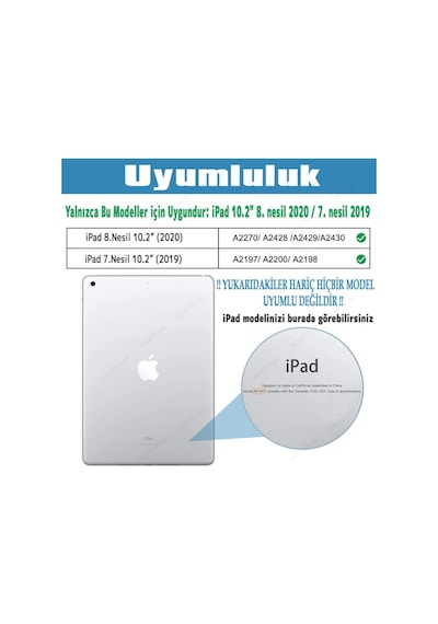 Apple Uyumlu iPad 8. Nesil 10.2 Inç 2020 Tablet Kılıfı Kalemlikli Defender Askılı Tank Zırh Silikon Kılıf Kılıf