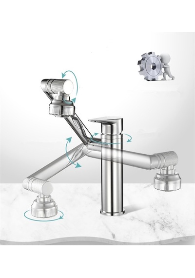 Eym Ticaret Krom Robotik Hareketli Döner Lavabo Eviye Bataryası