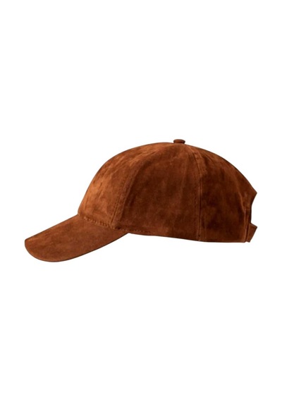 Uniquetrenders Unisex Vegan Süet Şapka Kahverengi