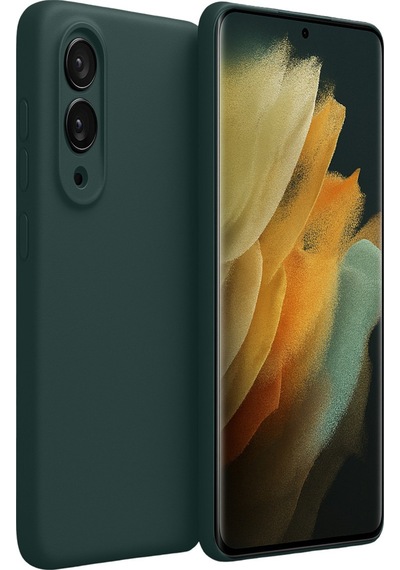 Galaxy Uyumlu S25 Edge First Silikon - Koyu Yeşil Renk