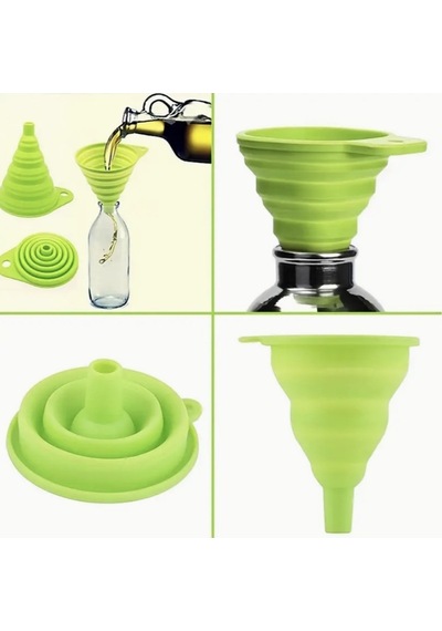 Mini Isıya Dayanıklı Silikon Katlanabilir Huni Mutfak Aksesuarı Huni Ev Sıvı Asorti Plastik Diğer