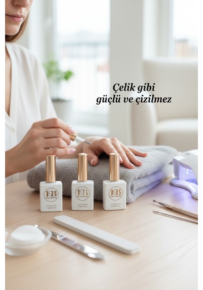 Çizilmez Top Coat 15ml - Kalıcı Oje Ve Protez Tırnak Steel Top Kat - Tpo İçermez Çizilmez Top Coat