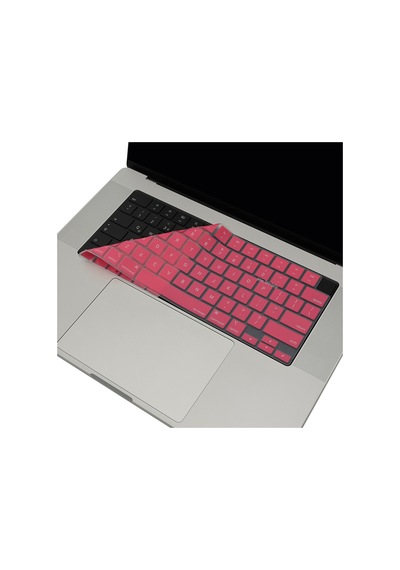 Apple Uyumlu MacBook Klavye Koruyucu Air Pro M1-m2-m3 Us-ingilizce A2681 A2941 A2442 A2485 A3113 İle Açık Pembe