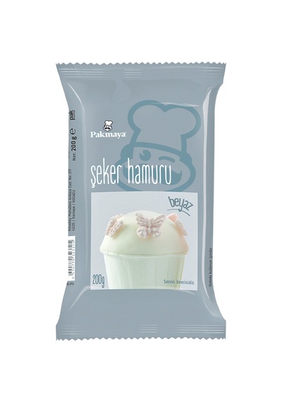 Pakmaya Şeker Hamuru Beyaz 200 G - 8 Adet Tarı