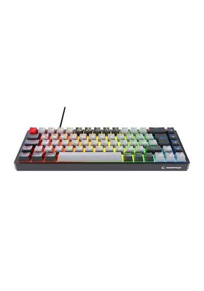 Rampage Yoru Mini Kırmızı Switch Kablosuz RGB Mekanik Oyuncu Klavyesi