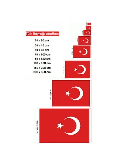 Türk Bayrağı 80X120CM Ebatında Kumaş Türk Bayrağı Al Bayrak 80 1