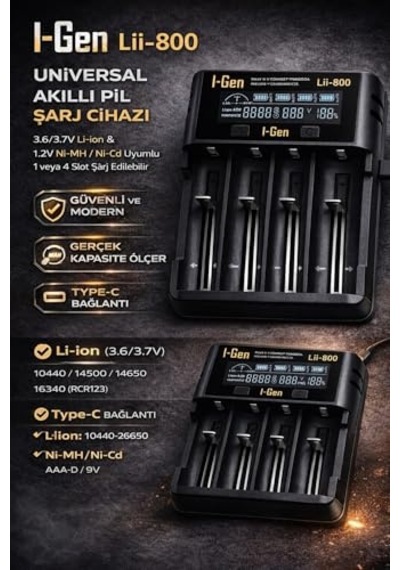 18650 Pil Şarj Cihazı