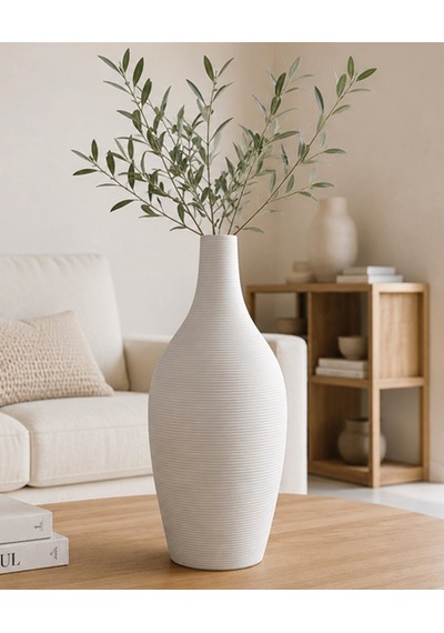 Arow Aveline Blanco Vazo 85 85 160 Mm-7644 Beyaz