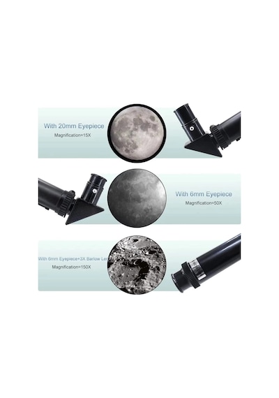 400x70mm Açıklıklı Refrakter Teleskoplar 15x150x , Telefon Adaptörlü Reflex Diğer