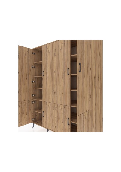 Kronos Gardrop 10 Raflı 8 Kapaklı 176x59x221 Çam-çam Çam Kronos Gardrop 10 Raflı 8 Kapaklı 176x59x221 Çam-çam Çam