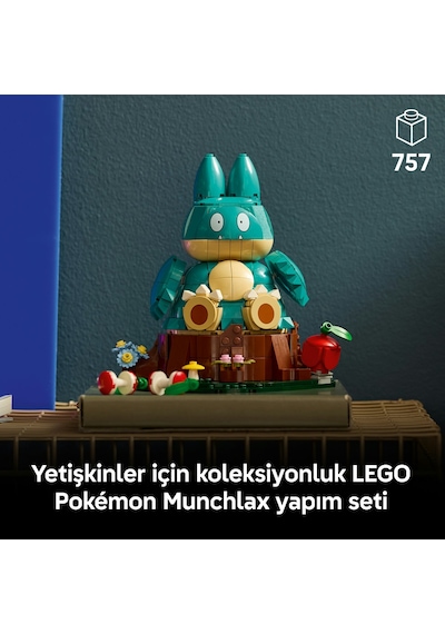LEGO® Pokémon™ Munchlax 72150 - Yetişkinler için Aksesuarlar İçeren Yaratıcı Koleksiyonluk Model Yapım Seti (757 Parça)