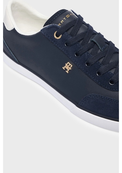 Tommy Hilfiger Logolu Deri Sneaker Ayakkabı Kadın Ayakkabı Fw0fw09391 Dw6 Lacivert