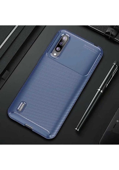 Xiaomi Mi 9 Lite Kılıf Zore Negro Silikon Kapak Lacivert