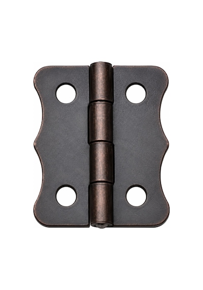Antik Bakır 100 Adet Papatya Menteşe Düz 36x24 Mm - Dekoratif Çerçevefener Sandık Kutu Menteşesi Çok Renkli