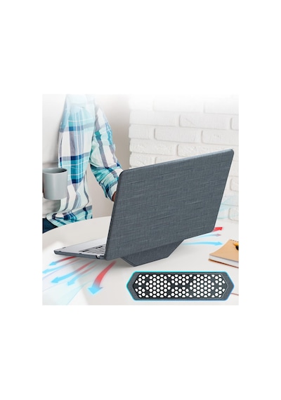 Macbook Uyumlu Pro 13 2020 Macbook Uyumlu Kumaş Kapak - Gri Diğer