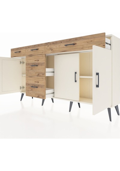 Arges Konsol 2 Raflı 5 Çekmeceli 3 Kapaklı 176x30x99 Aytaşı-aytaşı/çam Aytası/atlas Çam - Aytası Arges Konsol 2 Raflı 5 Çekmeceli 3 Kapaklı 176x30x99 Aytaşı-aytaşı/çam Aytası/atlas Çam - Aytası