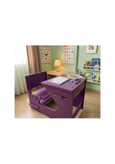 Ergonomik Ahşap Çocuk Çalışma Masası Ve Sandalyesi Seti, Aktivite, Oyun Ve Okuma Masası Seti, Montessori Ahşap Çocuk Aktivite Masası Ve Sandalyesi Mor Ergonomik Ahşap Çocuk Çalışma Masası Ve Sandalyesi Seti, Aktivite, Oyun Ve Okuma Masası Seti, Montessori Ahşap Çocuk Aktivite Masası Ve Sandalyesi Mor