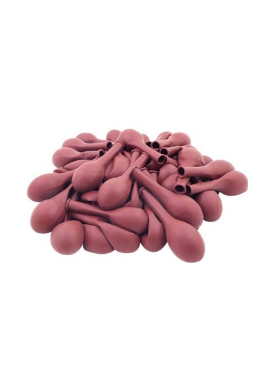 Balon Düz 12 İnc Bordo Vişne Pk:100 Yeni Çok Renkli