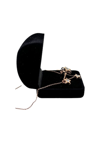Oya Silver Beyaz Zirkon Taşlı Gümüş Yıldız Set&takım
