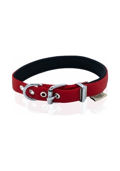 Doggie Konfor Dokuma Sade Boyun Tasması Kırmızı 2 x 30-35 CM Kırmızı