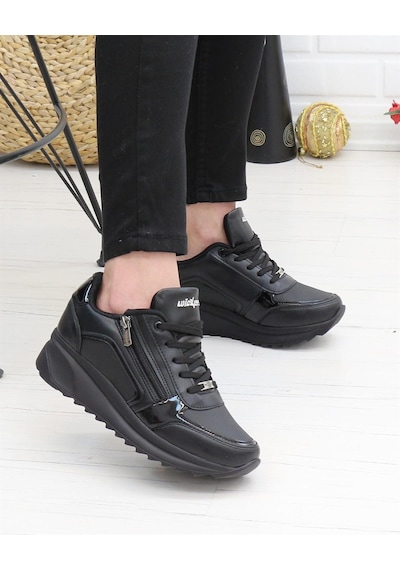Wickers 2161 Siyah 36 40 Günlük Kadın Sneakers Siyah