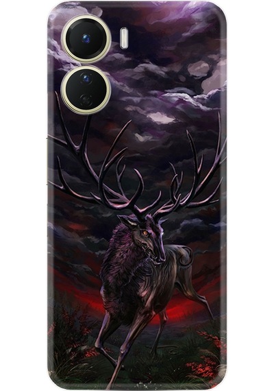 Vivo Y16 Kilif Silikon Desen Dark Deer 1786 566401688
