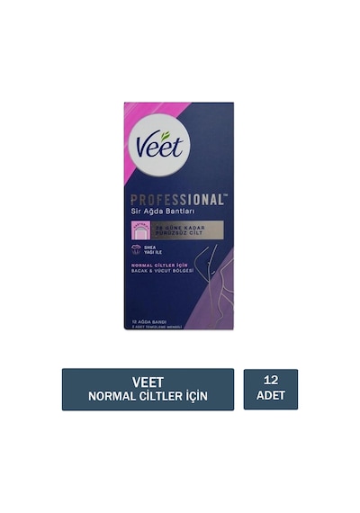 Veet Professional Sir Ağda Bandı Normal 12'li