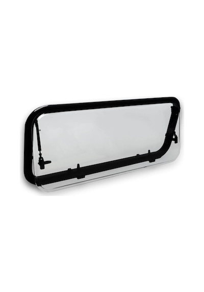 Babarvy 110x45cm 90 Amortisörlü Karavan Camı / Pencere Siyah