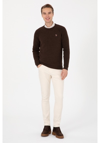 U.s. Polo Assn. Erkek Kahverengi Kazak /triko 50314983-vr029 Kahverengı