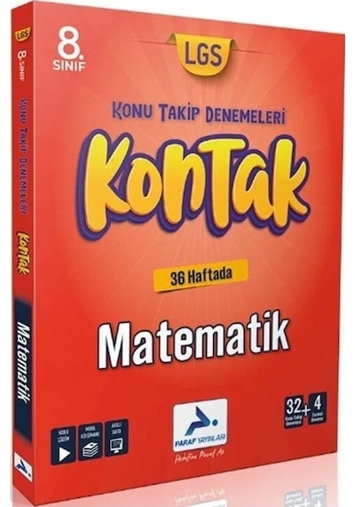 Paraf 8. Sınıf Lgs Matematik Kontak Konu Takip Denemeleri Paraf Y