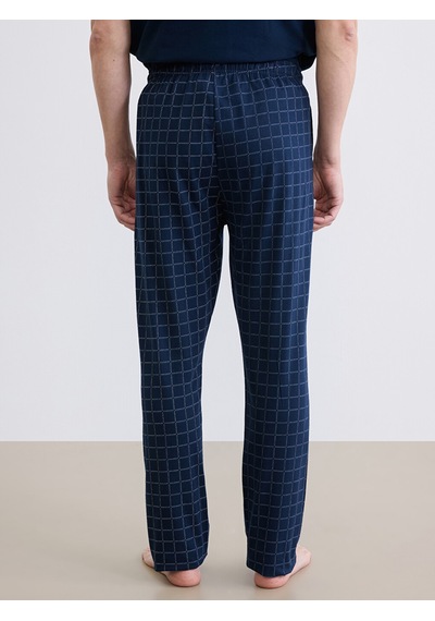 Lc Waikiki Lc Waıkıkı Lacivert Standart Kalıp Ekose Erkek Pijama Alt