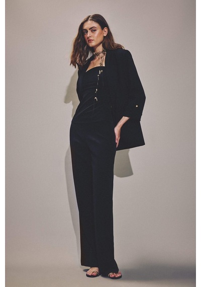 Defacto Oversıze Basic Siyah Blazer Ceket C3215ax26aubk81 Siyah-bk81