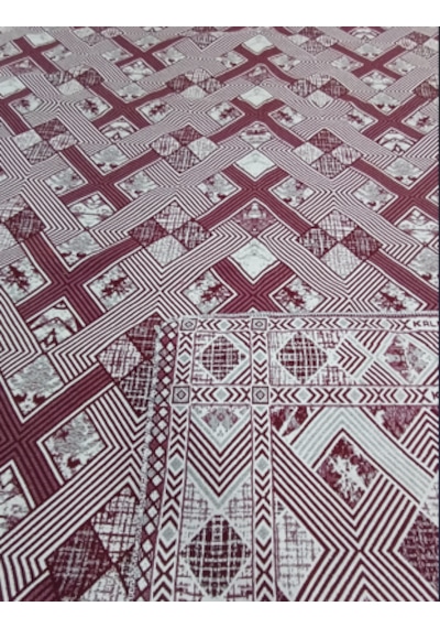 Savan Dokuma Halı Örtüsü 6m² Bordo