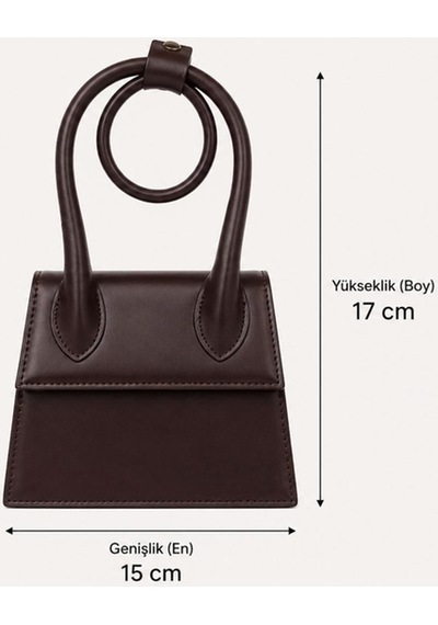 Moda Çınar Kol Çantaşı Şık Yeni Model Kahverengi