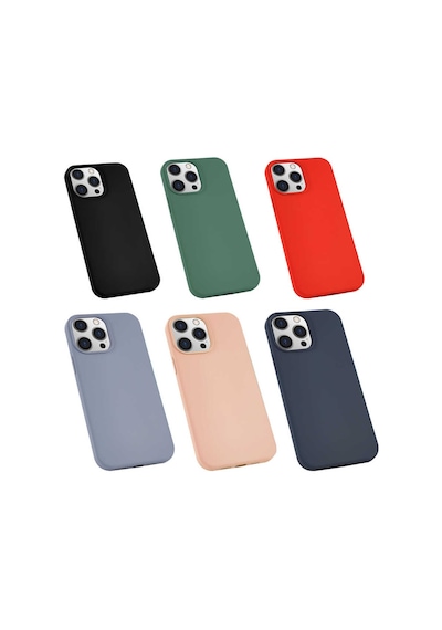 Apple Uyumlu iPhone 13 Pro Kılıf Zore Silk Silikon Lacivert