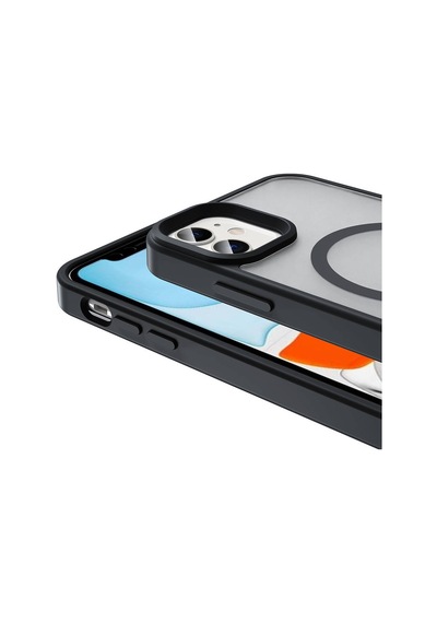 Apple Uyumlu iPhone   12 Pro Kılıf Magsafe Şarj Özellikli Mat Arka Yüzey Sio Kapak