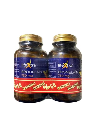 Lifextra Bromelain 750 Mg 2 x 60 Tablet