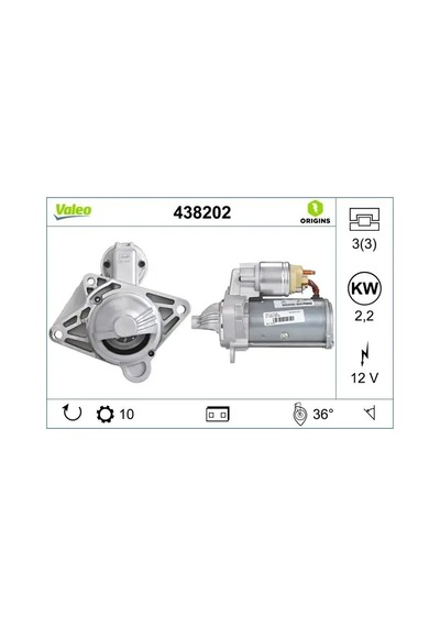 Nissan Qashqai J10 Mars Motoru 2.0 Dci 2007-2013 Valeo 438202