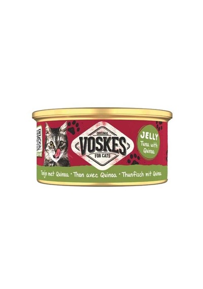 Voskes Jelly Ton Balığı Ve Kinoalı Yetişkin Kedi Konservesi 85 Gr