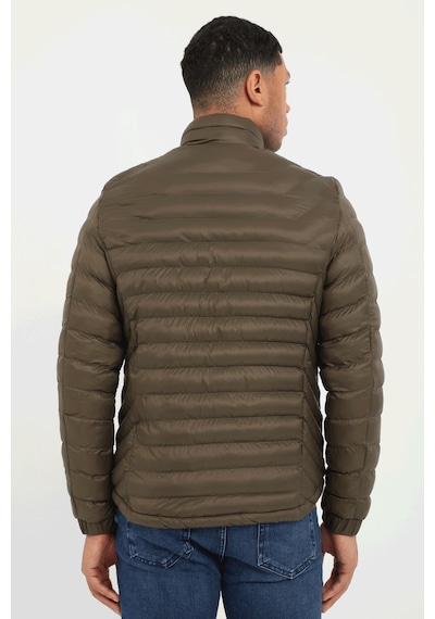 Dufy Haki Kapitone Slim Fit Erkek Mont-25285 Haki