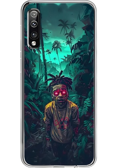 Samsung Galaxy A50 Uyumlu Şeffaf Kılıf Aesthetic 7 Tasarımlı