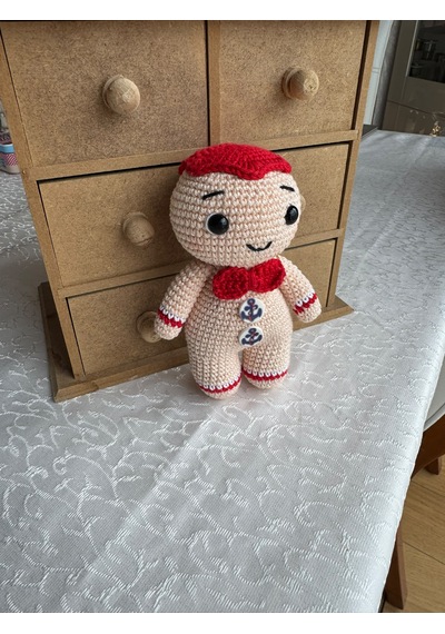 Amigurumi Kurabiye Adam Gıngerbread Man 15 Cm