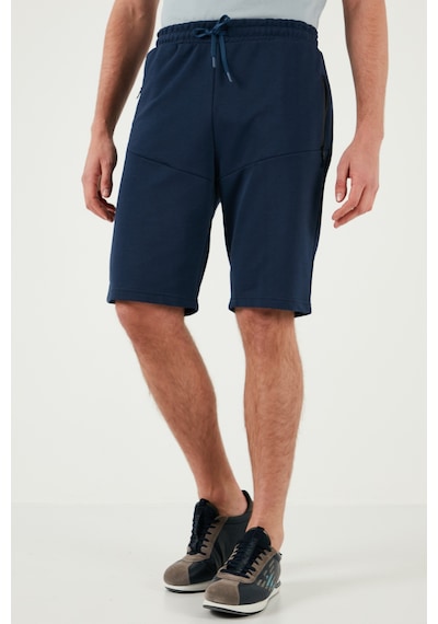 Buratti Belden Bağlamalı Pamuklu Cepli Regular Fit Erkek Short 5908047 Indigo