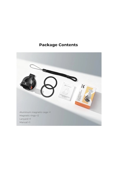 K&f Concept Osmo Pocket 4 Ve 3 Için Manyetik Alüminyum Genişleme Çerçevesi Magsafe