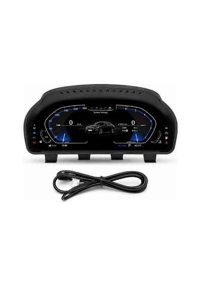 Bmw Jt5-1261w Dijital Gösterge Paneli Acar Lcd Sanal Kokpit, 12.3'' Yüksek Çözünürlük