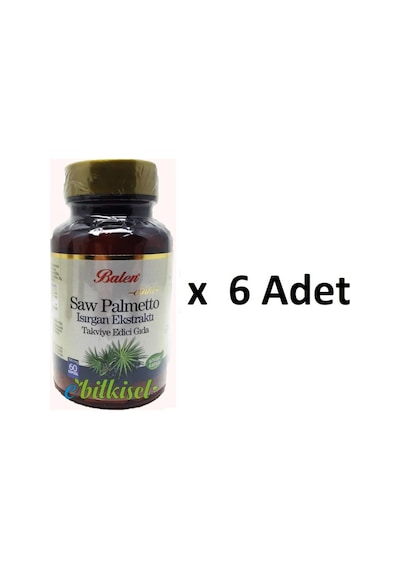Balen Saw Palmetto (Cüce Palmiye) Isirgan Ekstrakti Kapsül 60 Kapsül 6 Adet