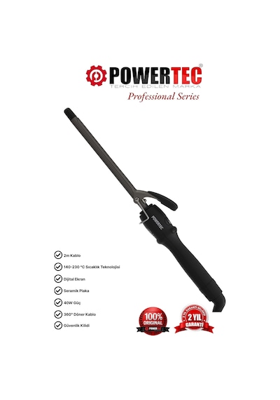 Powertec Professional 13 MM Saç Maşası Siyah