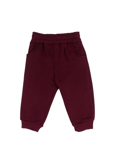 By Bebekodam Erkek Bebek Ayıcık Nakışlı Çizgili Sweatshirt Eşofman Takımı Mor