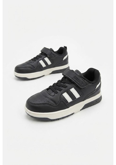 Fort Cool Foor Rahat Esnek Sneaker Erkek Çocuk Spor Ayakkabı SİYAH-BEYAZ